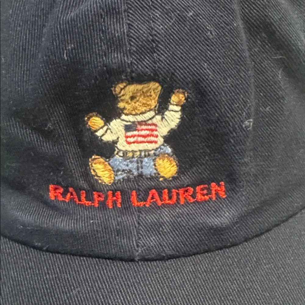 Polo, Ralph Lauren bear embroidered infant cotton base ball Cap